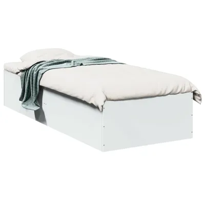 Zdjęcie produktu dla vidaXL Rama łóżka biała 100x200 cm materiał drewnopochodny
