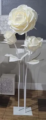 Immagine prodotto di Casa Padrino Luxury XXL Deco Rose White / Cream Ø 55 x H. 180 cm - Wedding Deco Accessoirs