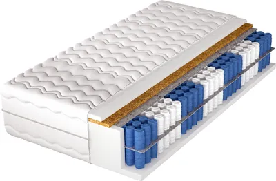 Produktbild von Taschenmatratze SHOCK kokos 200x200 mittelhart / hart 7 Zonen H3/H4