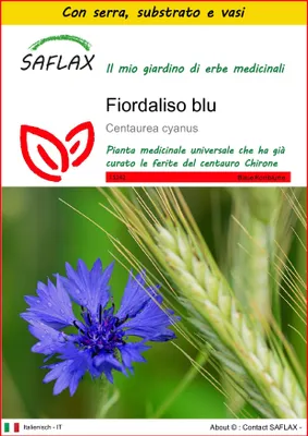 Immagine prodotto di SAFLAX Insieme di coltivazione - Fiordaliso blu - 27000 semi - Centaurea