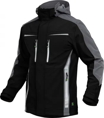 Produktbild von Leibwächter Sommer-Softshelljacke Herren FLEXS Gr. 2XL schwarz/grau