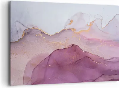 Produktbild von Bild auf Leinwand - Leinwandbild - Einteilig - Marmor Pink Violett - 100x70cm - Wand Bild - Wanddeko - Wandbilder - Leinwanddruck - Bilder - Wanddekoration - Leinwand bilder - Wandbild - AA100x70-4668