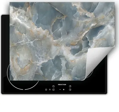 Immagine prodotto di DarHaus piastra di copertura 80x52 cm tappetino antiscivolo arrotolabile, grigio - marmo