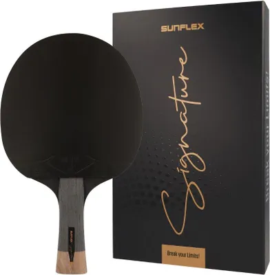 Produktbild von Sunflex Tischtennisschläger SIGNATURE POWER | ITTF er POWER Belag | 2,1mm Schwamm | Hochwertige Kartonbox mit Magnetverschluss