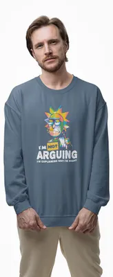 Produktbild von D&B Design Uni Pullover SWMO00049 Rick And Morty IndigoBlau-Größe XL