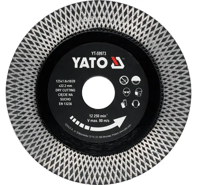 Immagine prodotto di Disco da taglio per Vetroceramica 125 x 22,2 mm