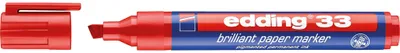 Produktbild von edding Pigmentmarker 33 4-33002 1-5mm Keilspitze rot