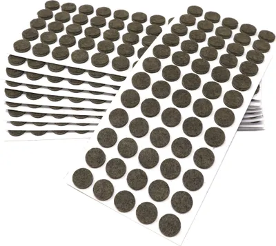 Produktbild von Adsamm® | 600 x selbstklebende Filzgleiter / Braun / Ø 14 mm / rund / Möbelgleiter aus Filz mit 3.5 mm Stärke