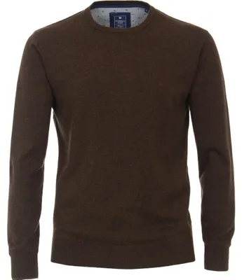 Produktbild von Redmond - Herren Pullover mit Rundhals-Ausschnitt in verschiedenen Farben (500), Größe:XL, Farbe:Braun(32)
