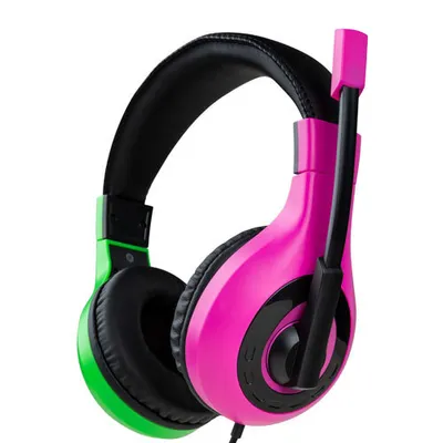 Obrázok produktu pre Bigben Interactive Wired Stereo Gaming Headset V1, Kábel, Hranie, Slúchadlá s mikrofónom, Čierna, Zelená, Ružová