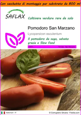 Immagine prodotto di SAFLAX Garden in the bag - Pomodoro San Marzano - 10 semi - Lycopersicon