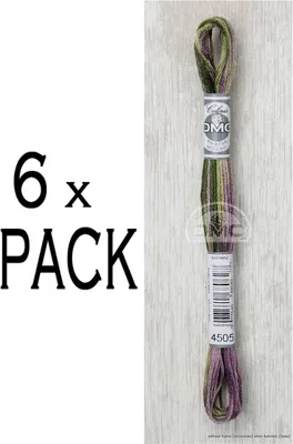 Immagine prodotto di 6x DMC Filo per ricamo Mouline Coloris 517 -4505, 6 fili, 8m