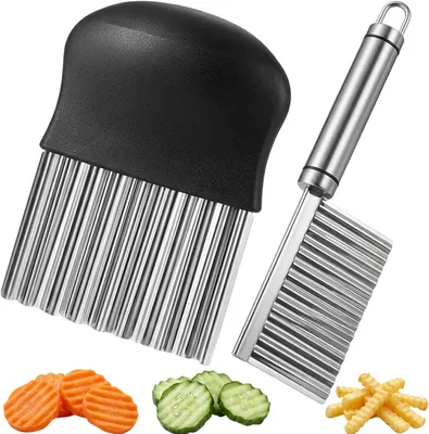 Produktbild von Gemüse- und Obstschneider Set mit Wellenschneider und Kartoffelschneider