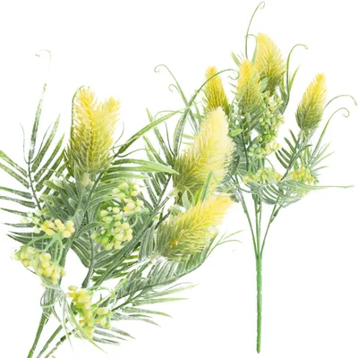 Zdjęcie produktu dla Pęczek liści trawy Oset Flowers X 5 Żółty