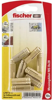 Produktbild von Messingdübel MS 8x28 K