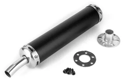 Produktbild von Auspuff Schalldämpfer 20mm - Edelstahl - für 2-Takt Motorräder