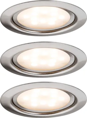 Zdjęcie produktu dla Paulmann LED wpuszczane oświetlenie meblowe Micro Line zestaw 3 sztuk