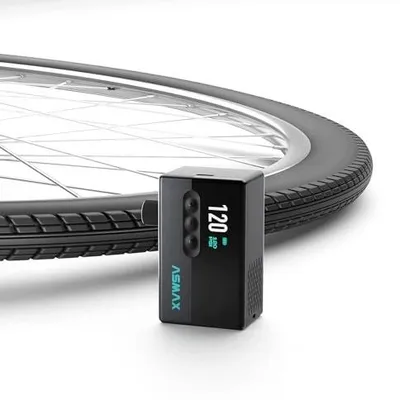 Zdjęcie produktu dla Pompka rowerowa elektryczna 120PSI mini przenośna zawór presta dla rowerzys