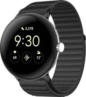 Produktbild von imoshion Nylonarmband für die Google Pixel Watch 3 / 4 (45 mm) – Schwarz