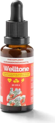 Productafbeelding van Voedingssupplement Welltone druppels, 30 ml, 1 stuk.