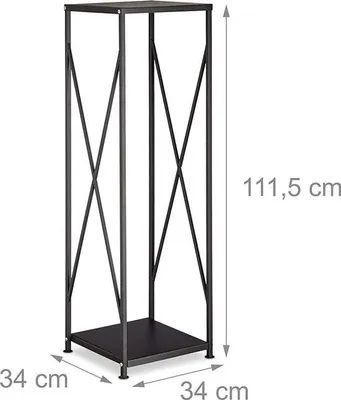 Produktbild von Famanu Feuerholzregal Metall Feuerholz Halter für Innen und Außen - 111 x 34 x 34 cm