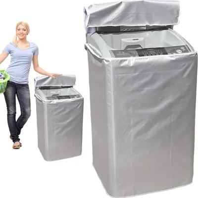 Produktbild von Wäschetrockner-Schutzhülle, Top Load Waschmaschinenabdeckung Wäschetrocknerschutzabdeckung, Wäschetrockner-Schutzabdeckung, staubdicht, sonnenfest, für Top