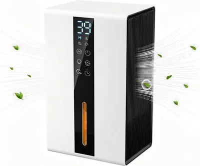 Produktbild von Luftentfeuchter für Zuhause – 1600ml Tischgerät raumentfeuchterr mit LED & Timer, Automatisch Abschalten