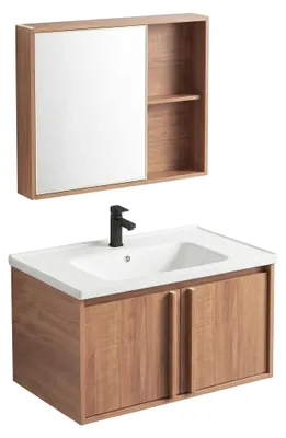 Obrázek produktu pro Sada Koupelnového Nábytku S Umyvadlem Rea Gama T25023 Hhl 70Cm Hnědý