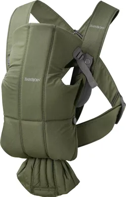 Image de BabyBjorn BabyBjörn Baby nešioklė Mini Woven, Dark žalias 021040