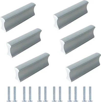 Produktbild von Famanu Möbelgriffe 6 Stück, Bohrabstand 32 mm, Schrankgriff, Schubladengriff, Küchengriff