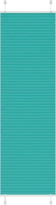Image de Store plissé vert pétrole 65x200 cm largeur du tissu 64,4 cm