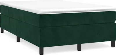 Produktbild von vidaXL Boxspringbettgestell Dunkelgrün 120x200 cm Samt