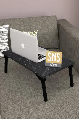 Produktbild von SNS Home Laptoptisch Beistelltisch höhenverstellbar 60 x 35,5 cm Weiß