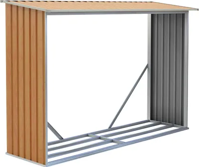 Zdjęcie produktu dla Schowek na drewno G21 WOH 181 - 242 x 75 cm, brązowy