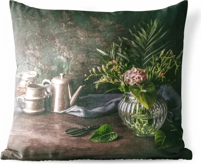 Produktbild von MuchoWow® Outdoor Kissen - Stilleben - Blumenstrauß - Blumen - 60x60 cm - Wetterfest - Lounge Kissen - Dekoration - Schlaf Kissen