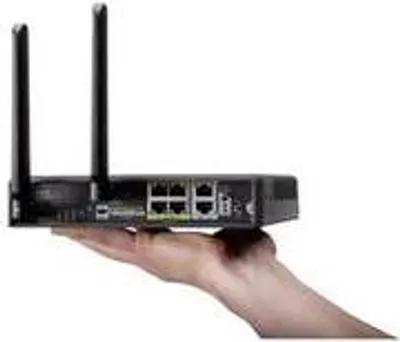 Produktbild von Cisco 819, Wi-Fi 4 (802.11n), Dual-Band (2,4 GHz/5 GHz), Ethernet/LAN, Schwarz