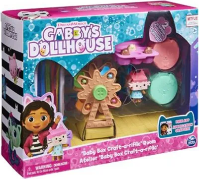 Zdjęcie produktu dla Gabby's Dollhouse GDH PYS DeluxeRoomSetCraftRoom GML, Akcja/Przygoda, 3 lat(a), Wielobarwny