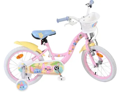 Zdjęcie produktu dla Rower dziecięcy Disney Stitch – dla dziewczynek – 16 cali – różowy