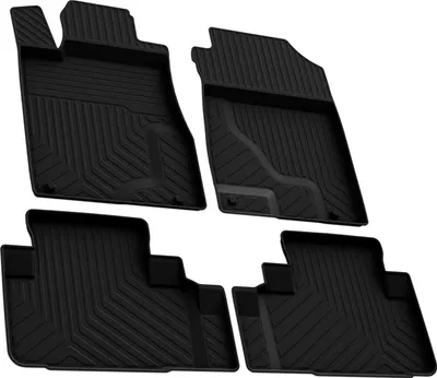 Produktbild von Fußmatten 3D Automatten Gummimatten für Honda CR-V 2013-2025 Gummi Schwarz 4tlg