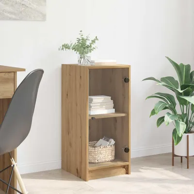 Image de Maison Exclusive - Buffet Chêne Artisan 35 x 37 x 76 cm Matériau dérivé du bois