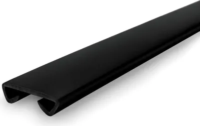 Zdjęcie produktu dla QUEST Profil poręczowy, poręczówka PCV STANDARD 40x8 mm, 25m, listwa poręczowa, okładzina poręczowa, czarny