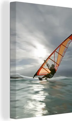 Zdjęcie produktu dla OneMillionCanvasses® - Obrazy na płótnie - 90x140 cm, Windsurfer w Ameryce, Dekoracja ścienna - Zdjęcie na płótnie - Obraz na drewnianej ramie - Dekoracja ścienna - Sypialnia