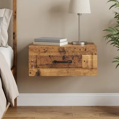 Obrázok produktu pre vidaXL Nástenný nočný stolík z recyklovaného dreva 49 x 34,5 x 20 cm