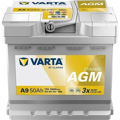 Produktbild von Varta 12v 50ah/540a Start&stop Agm Autobatterie One Size