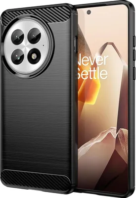 Produktbild von Mobigear Brushed Slim  OnePlus 13 Hülle Flexibles TPU Backcover - Schwarz