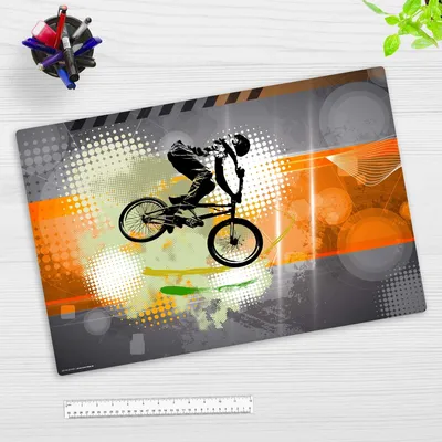 Productafbeelding van Kindertafeldek met Mountainbike Motief 60 x 40 cm