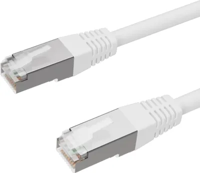 Produktbild von Patchkabel cat 6 S/FTP PIMF Halogenfrei weiß 0,5m