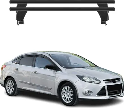 Image de Menabo Barres de toit Transversales pour Ford Focus III 2011-2018 Alu Noir ABE