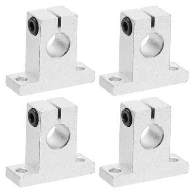 Geleiderail mit Klemme, Alu, 4 Stk., für 12 mm Stangen