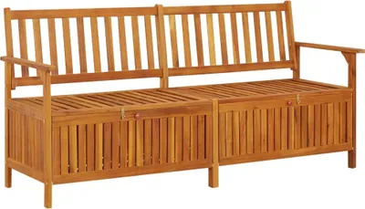 Immagine prodotto di Panca con cuscini 170 cm in legno massiccio di acacia